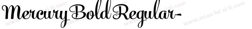 Mercury Bold Regular字体转换